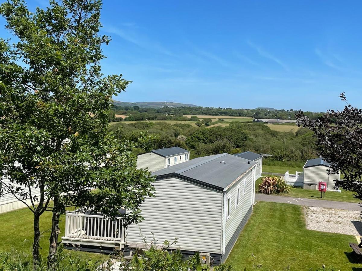 Luxury Caravan Cornwall Sleeps 4 Countryside View St Austell Extérieur photo